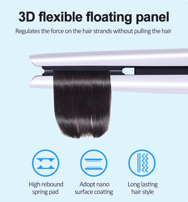 Profissional de Cerâmica Cabelo e Modelador 2 em 1 sem Fio Usb sem Fio Plana Ferro Alisador Recarregável 5 Computers & Electronics