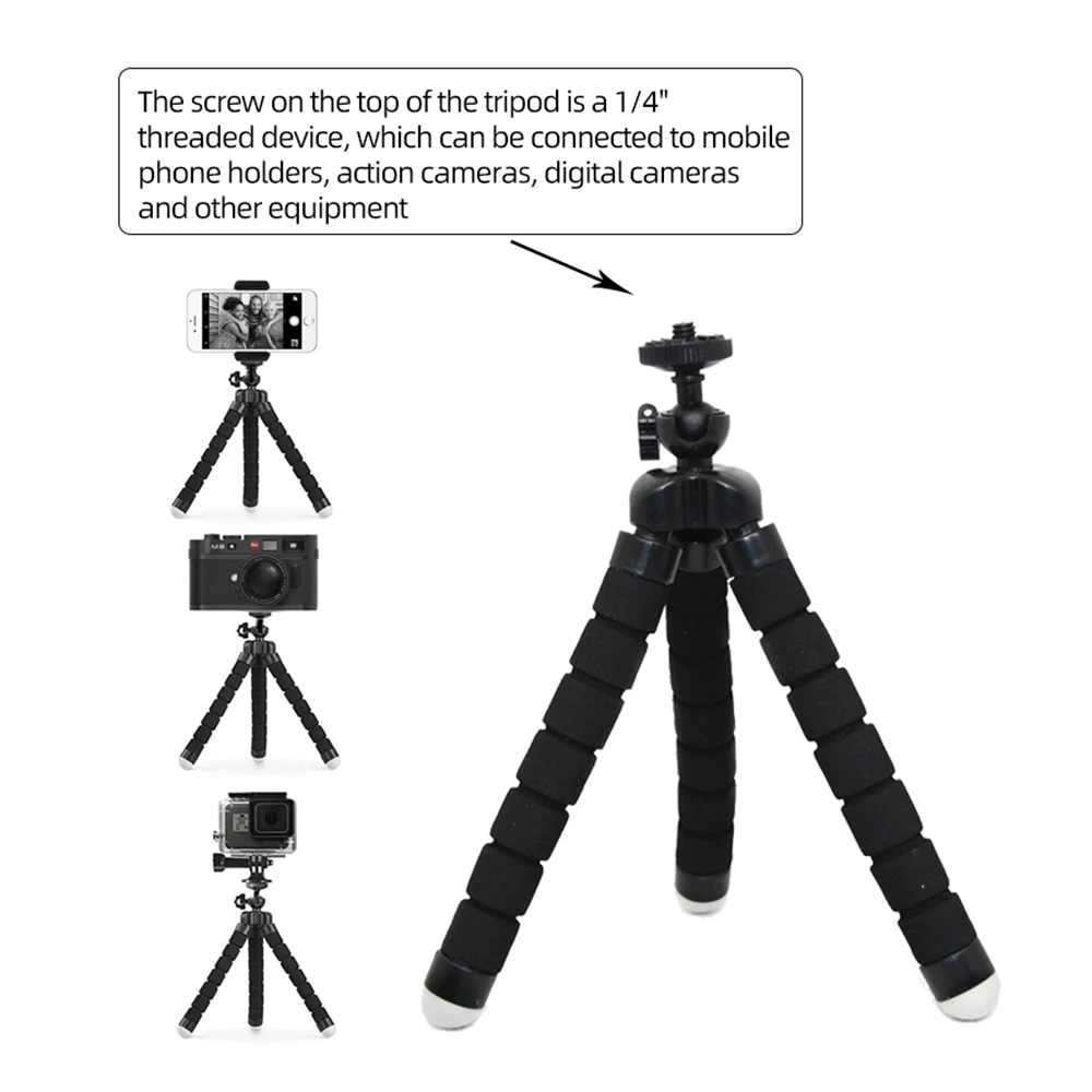 SmartPhone Clamp Tripod Mount Mobile Phone Camera Stand