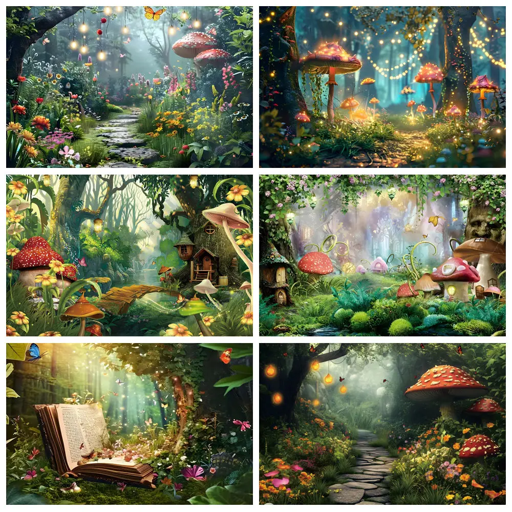 Toile de fond Forest Fairytale Wonderland pour photomatons F-158 main image 0