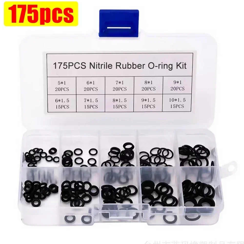 Nitrile Rubber Round Gasket Sealing O Ring Set Elastic Oil Resist Washer Gaskets Seals for Faucet Professional Plumbing Repair
