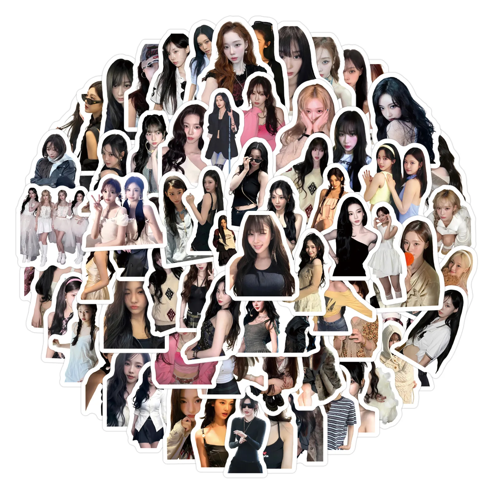 105개 에스파 스티커 DIY 스티커 세트 (여행가방, 스케이트보드, 휴대폰, 세일링, 원정여행용)