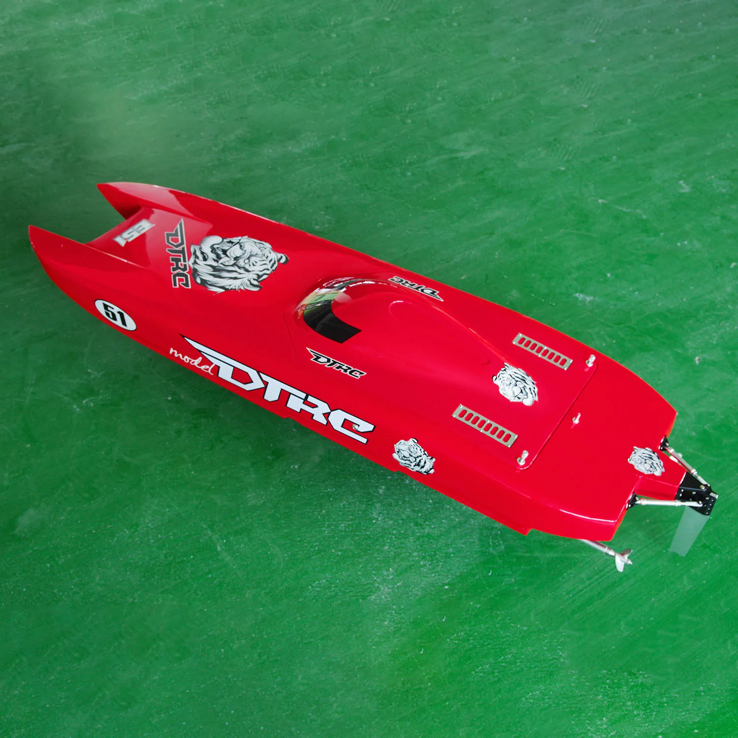 DT E51 Fiber Glass Electric High Speed RC Race Boat PNP Shaft Dual Motors Servos ESC Radio Remote Control Speed Toy Gift TH24350 2