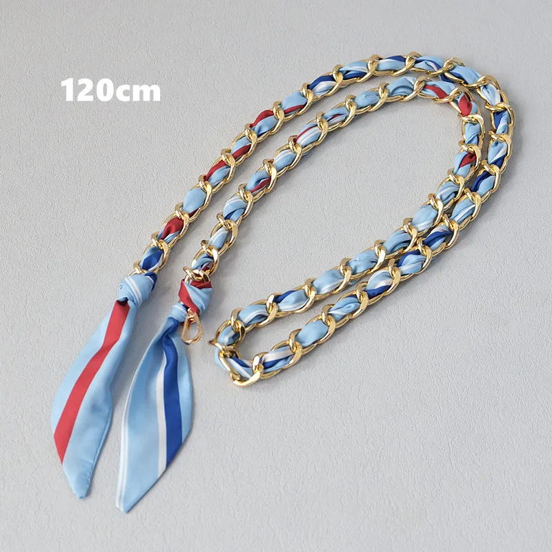 Neue Marken-Mode Damenhandtaschen-Zubehör Ketten Abnehmbarer Langer Crossbody-Riemen mit Niedlichem Aufdruck Seidenriemen für Frauen DIY Ketten-Taschengriffe – Detail 13
