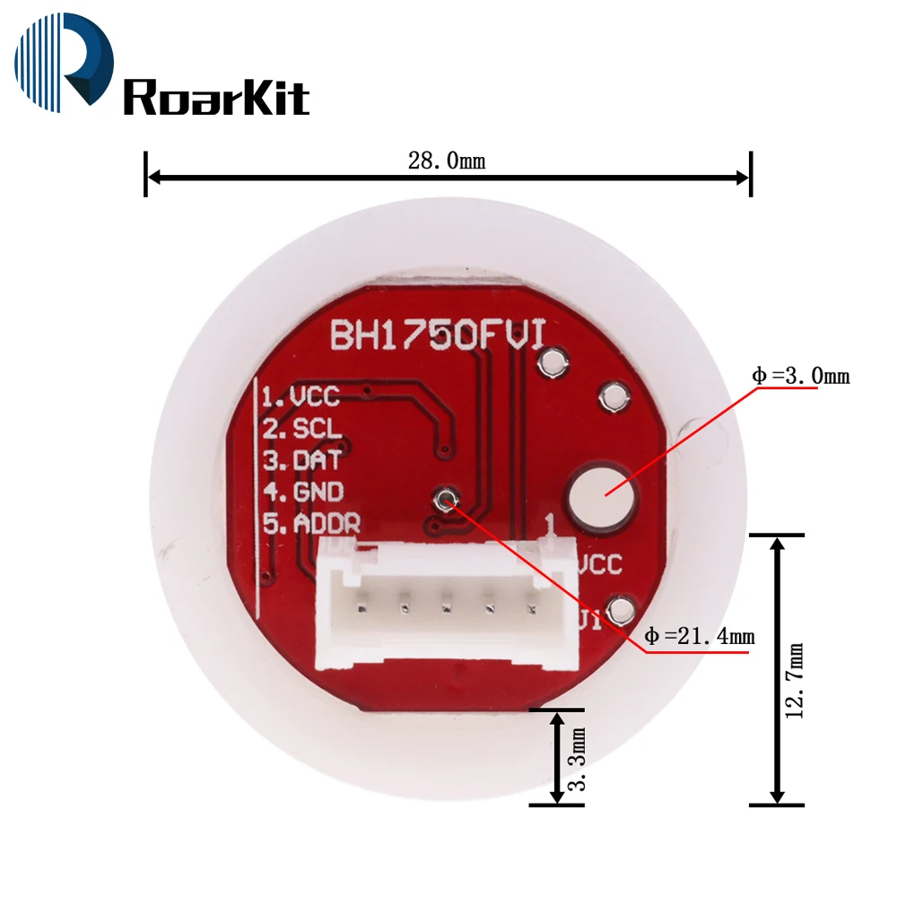 Sensore Luce BH1750FVI Per Arduino - Modulo Digitale Intensit&agrave; Luminosa Con Sfera