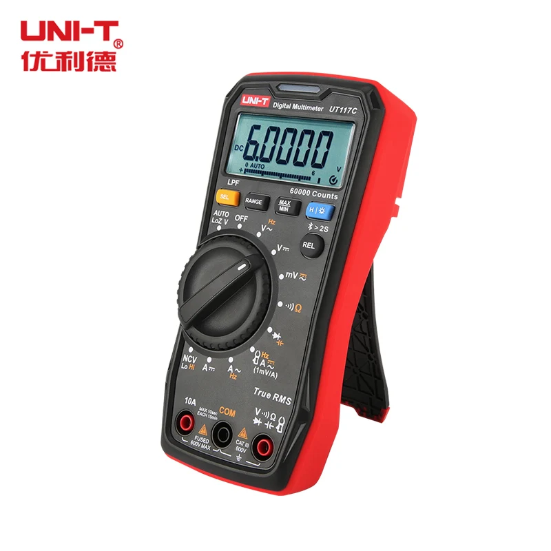 Digital Multimeter UNI-T UT117C Bluetooth Digital Multimeter 60000 Counts Professional MultimetroTrue RMS AC/DC Current Voltage Tester Auto-Range