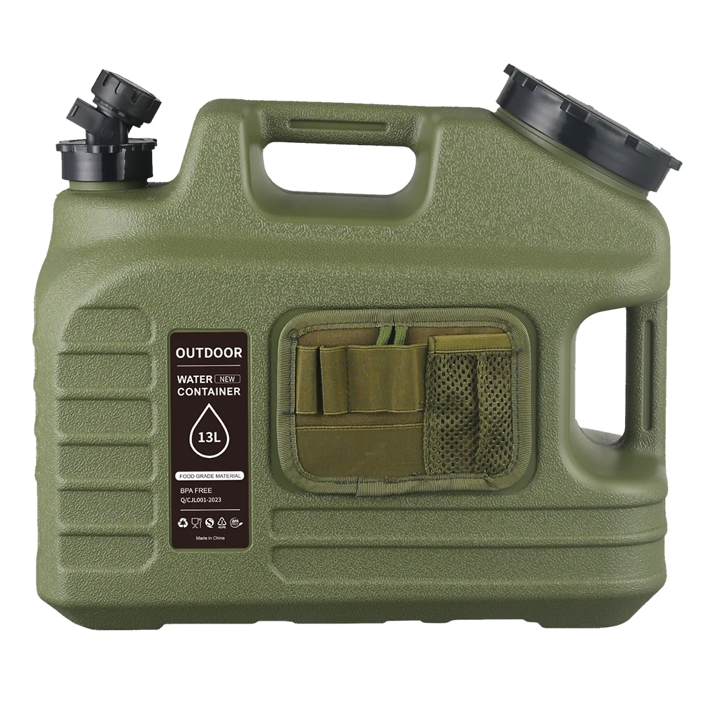 13L Camping Water Jug with Spigot Water Storage Container Large Capacity Water Dispenser Carrier for Vehicle Car Camping 5