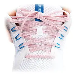 Premium Flat Elastic Shoelaces - Stylish and Versatile Shoe Accessories - 160cm (Pink)