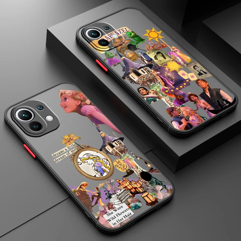 영화 공주 라푼젤 디즈니 샤오미 미 13, 12, 12T, 11T, 11, 11i, 10T, 10, 9T 프로 라이트, 울트라 5G 반투명 휴대폰 케이스 