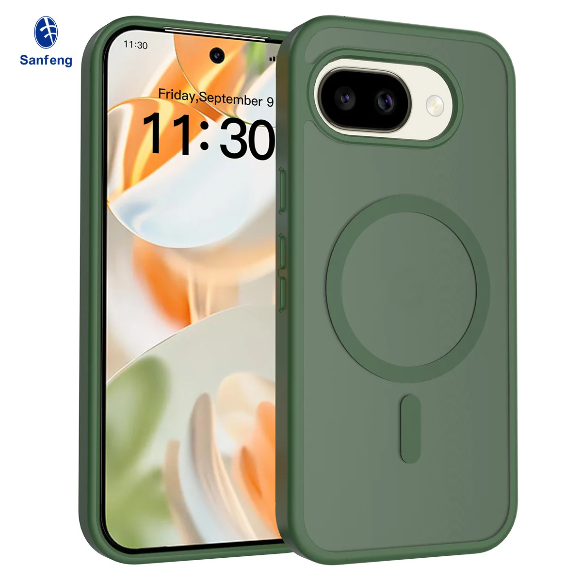 Translucent Matte Magnetic Wireless Charging Case - Candy Color Slim Cover