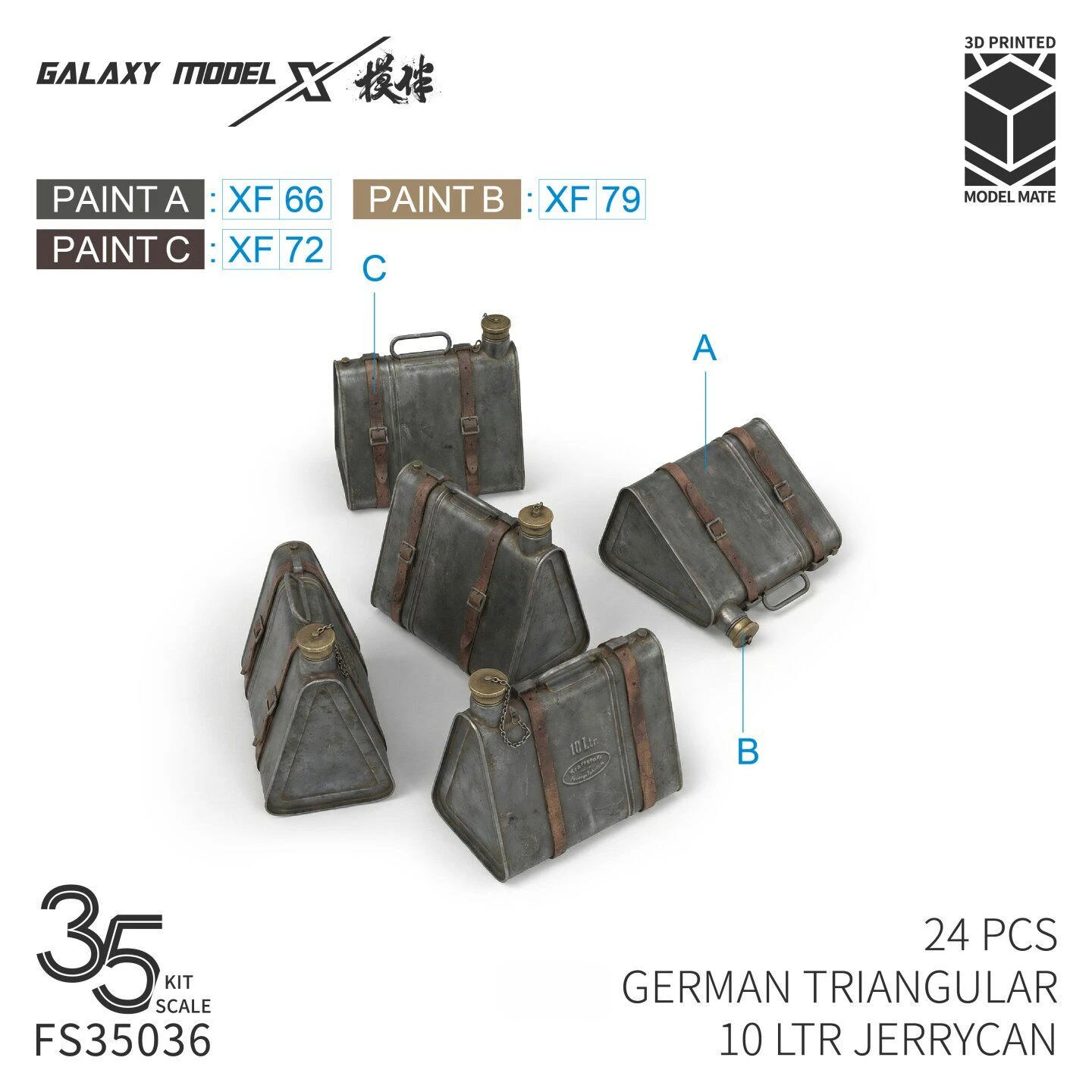 갤럭시 1/35 독일 삼각형 5L/10L/15L/20L 연료통 세트 군사 디오라마 모델 장면 액세서리용 레진 부품 취미 공예