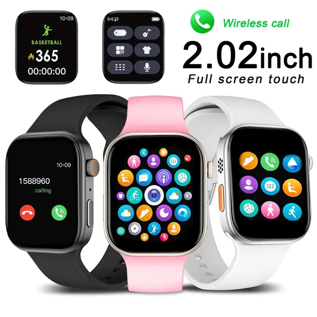 Smartwatch, Interest Alert View, Multiple App Alerts, Wireless Calling/Dialing, Customizable Wallpaper, Compatible with IPhone/A 1