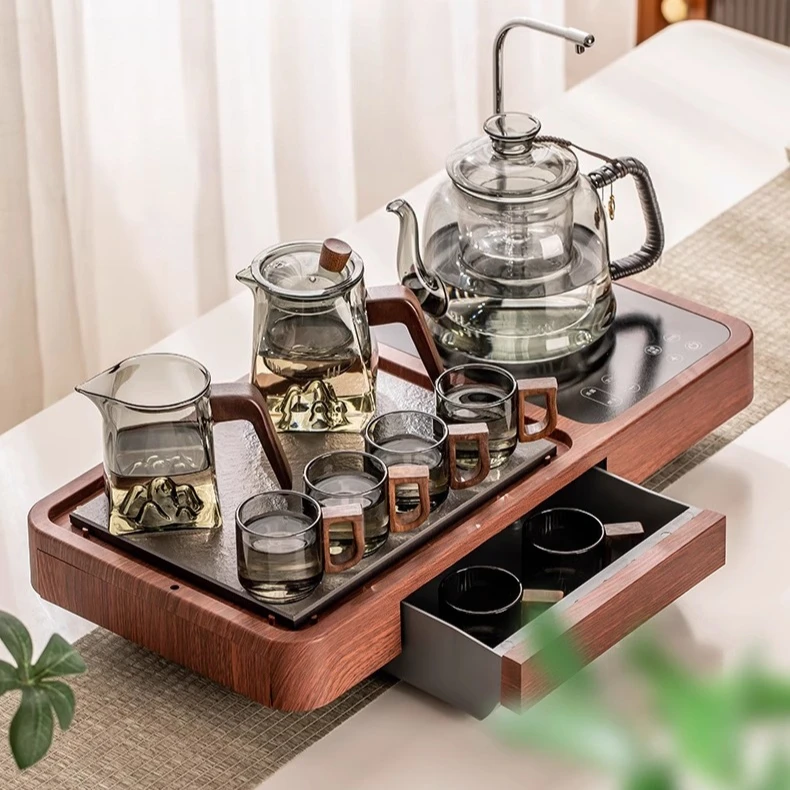 Automatic Tea Tray Set Electric Ceramic Stove Tea Maker Living Room ...