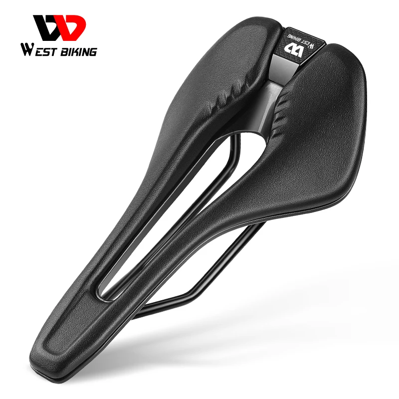 

WEST BIKING MTB Road Bike Saddle Ultralight EVA Composite Fiber Comfortable Cycling Seat Ergonomic Cushion Bicycle Racing Saddle