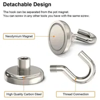 10PCS Strong Magnet Hooks Multi-Purpose Storage Hooks Home Kitchen Bar Storage Hooks Key Storage Hooks Bathroom Hangers - Image 4