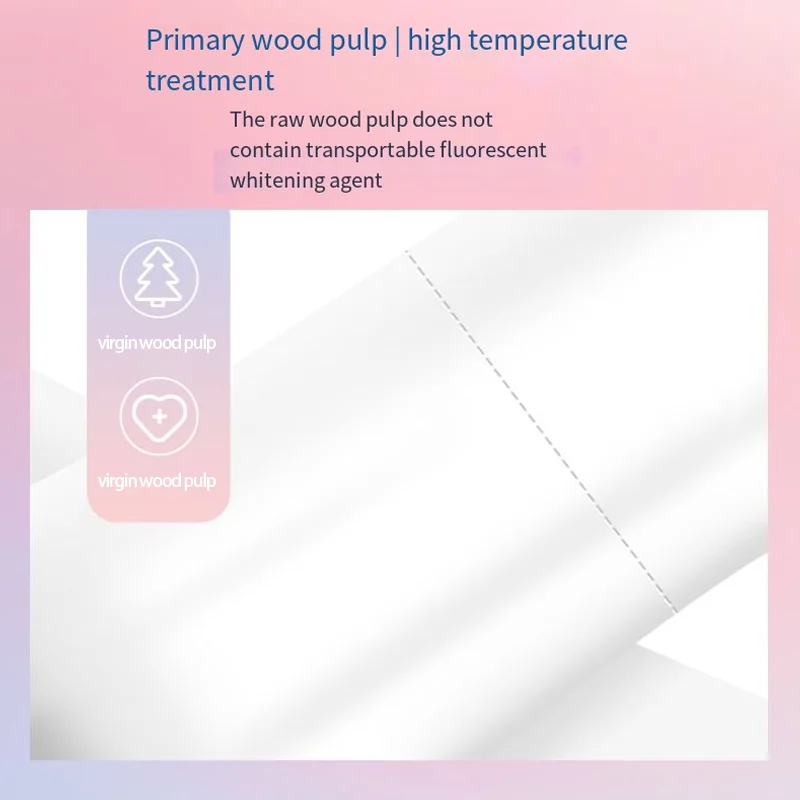 Toilet Paper 12 Rolls Toilet Paper Household Wooden Coreless Thickened Hand Tissue