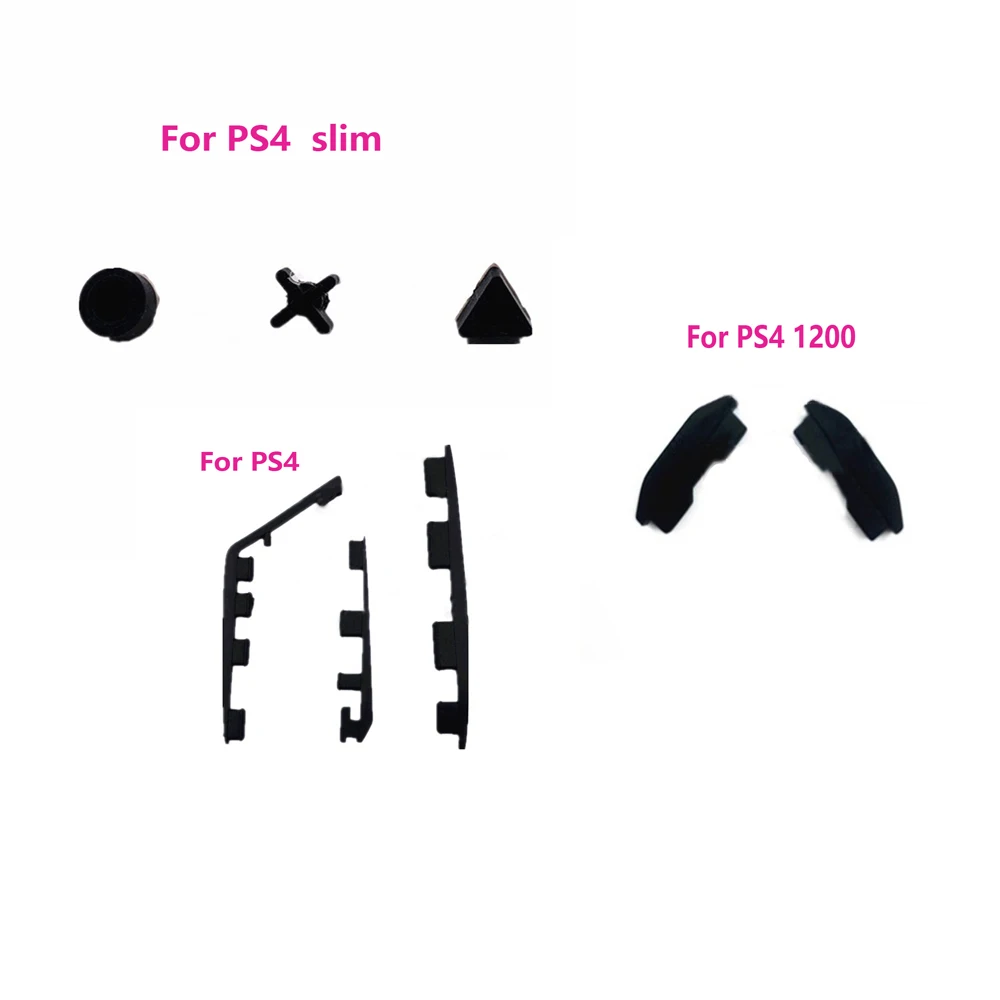 

50 шт. нижние резиновые накладки на ножки для PS4 1000 1100 1200 Slim Pro, пластиковая Силиконовая накладка для защиты от пыли, крышка для консоли PS4
