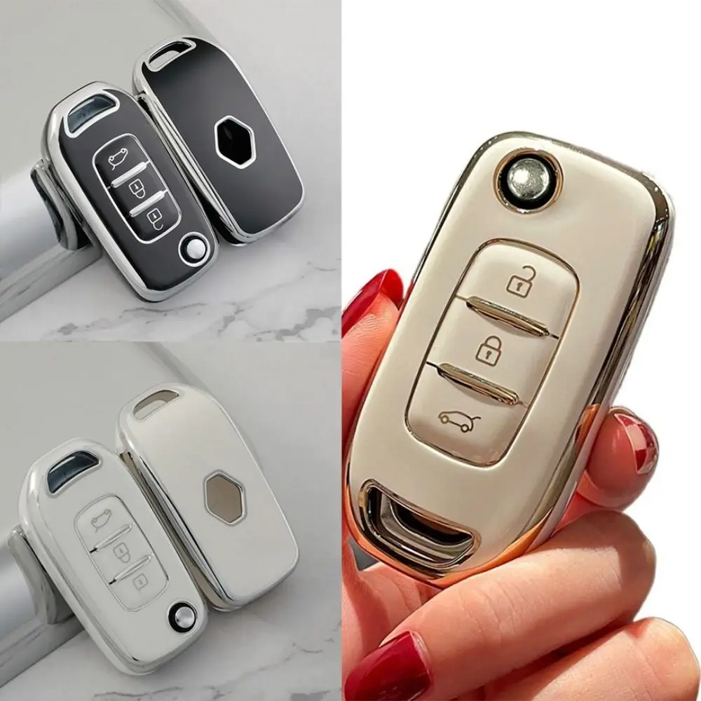 Защитный чехол для автомобильного ключа, чехол для автомобильного ключа телефона из ТПУ для Renault/Duster/Kadjar/Logan/Sandero/Stepway/Arkana /Captur/Megane