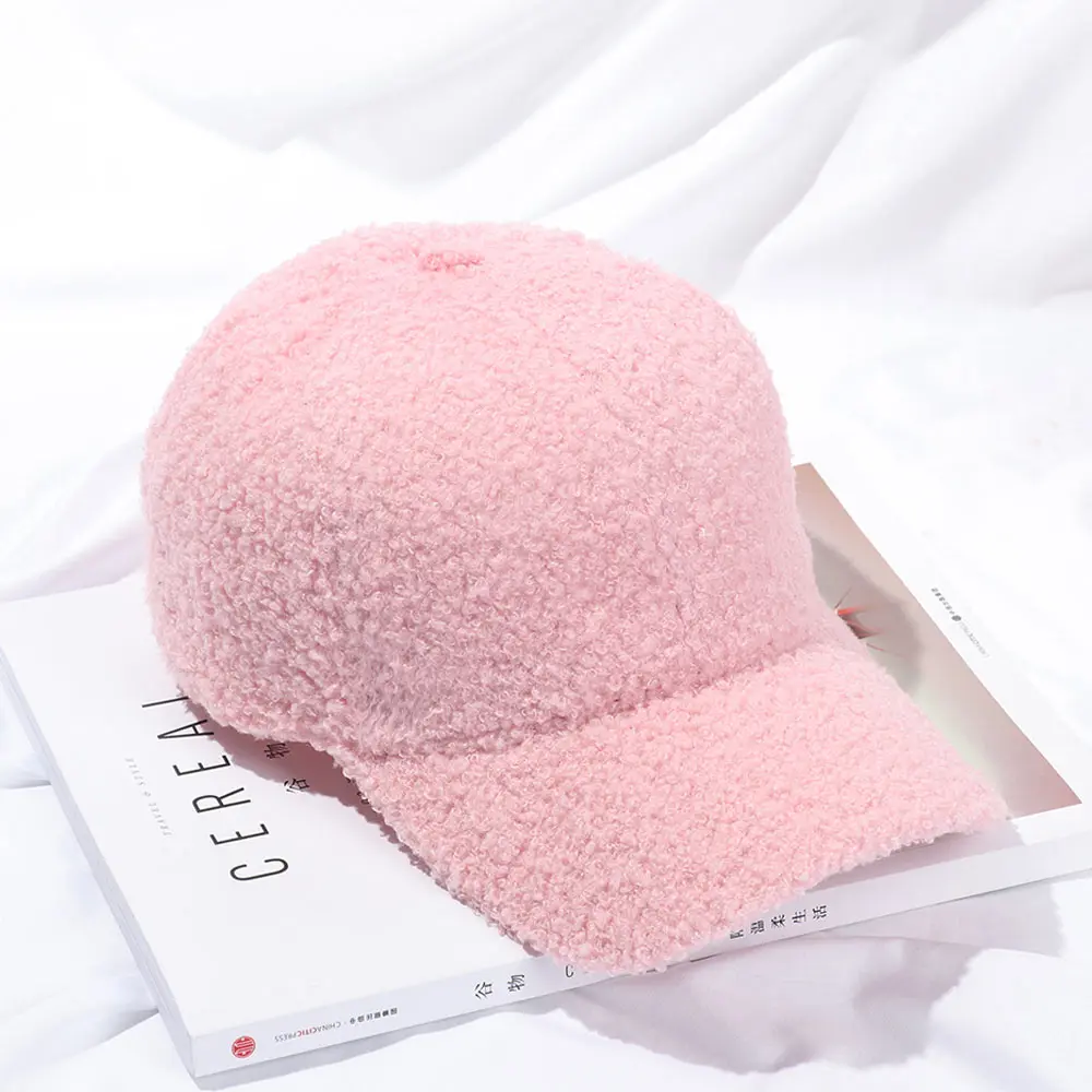 Casual Thicken Warm Sports Peaked Hat Wool Hip Hop Cap Baseball Cap