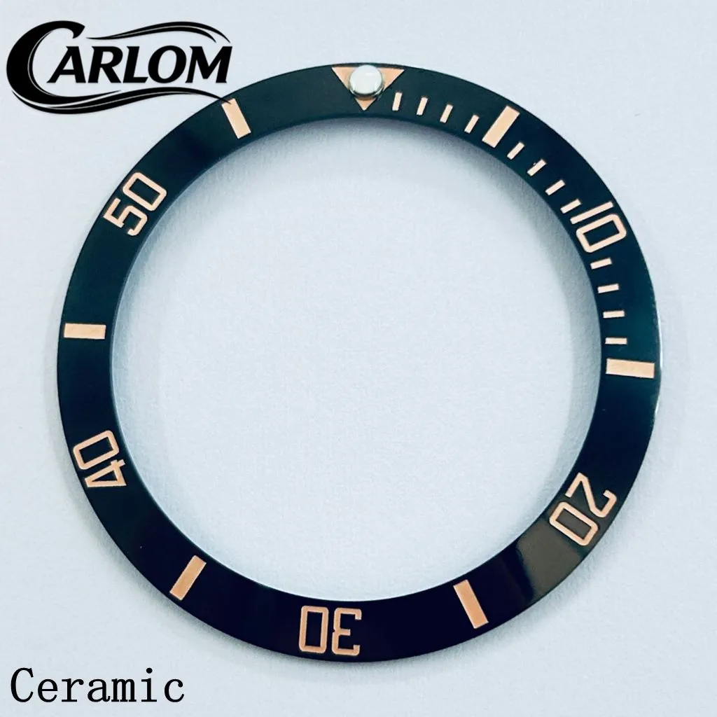Black Blue Green Gray Ceramic Aluminium Sloping Bezel Insert