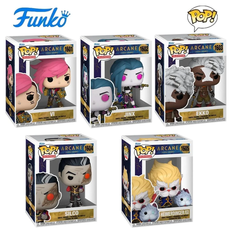 FUNKO POP ARCANE VI & JINX フィギュアセット Arcane: League of Legends VI and Jinx Vinyl Figure #5 2-Pack