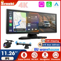 Srnubi 10.26/11.26" Caméra de tableau de bord Android Auto Carplay 4K avec enregistreur vidéo de conduite et navigation GPS 1