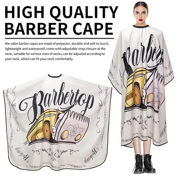 Barbertop Panno per taglio di capelli Grembiule per parrucchiere Mantella per taglio di capelli Abito per parrucchiere Cappotto per parrucchiere Accessorio per salone di barbiere