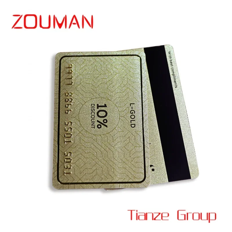 

Custom , Gold Oath etall Plast PVC Printing agnet ebers VIP Discount Card