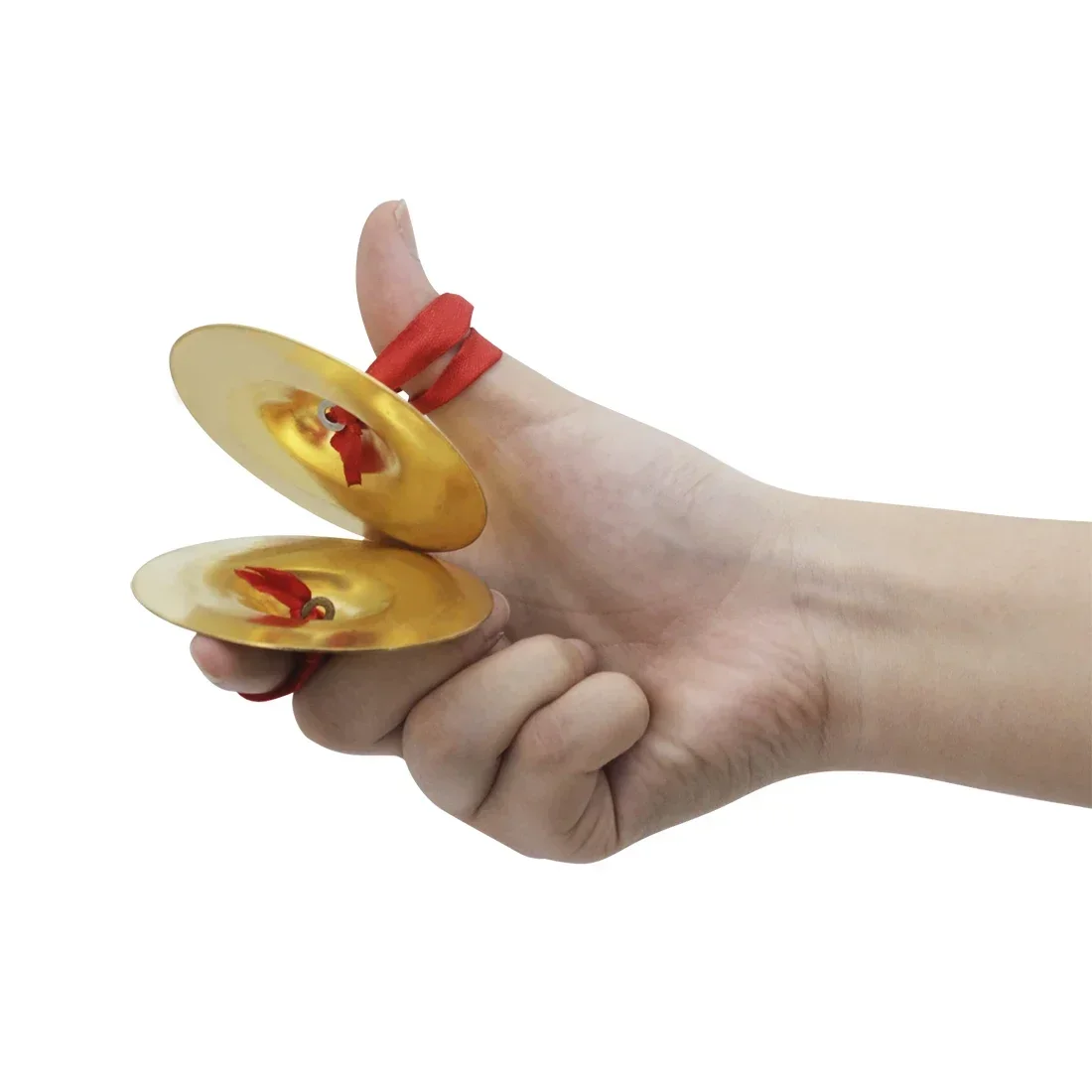 IRIN 2Pcs Brass Finger Cymbals Percussion Instruments Belly Dance Cymbals Early Childhood Education Music Equipment Accessories
