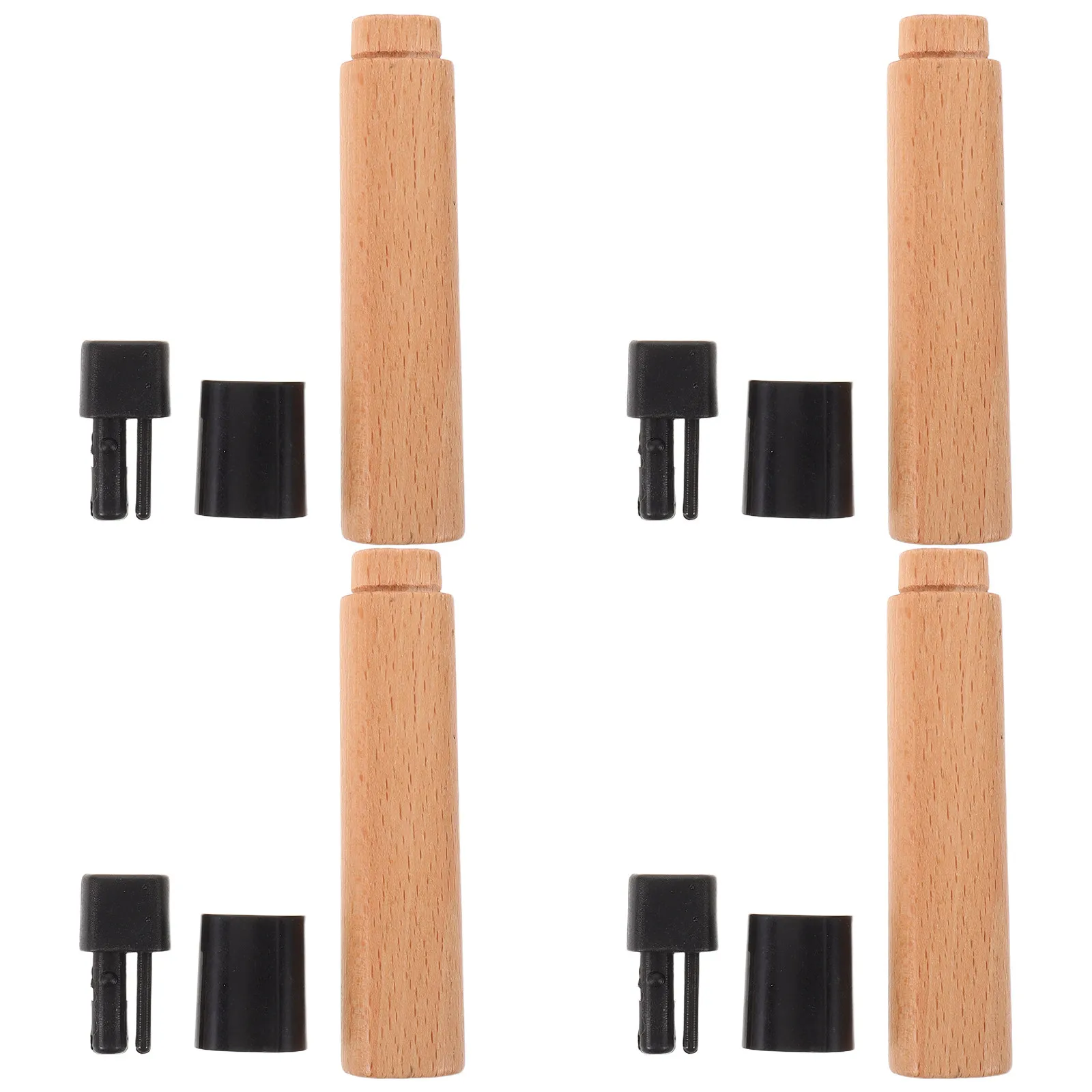 4Pcs 일본 스시 칼 손잡이 나키리 사시미 셰프 나이프 업그레이드 DIY 주방 커터 그립 액세서리용 나무 교체 손잡이