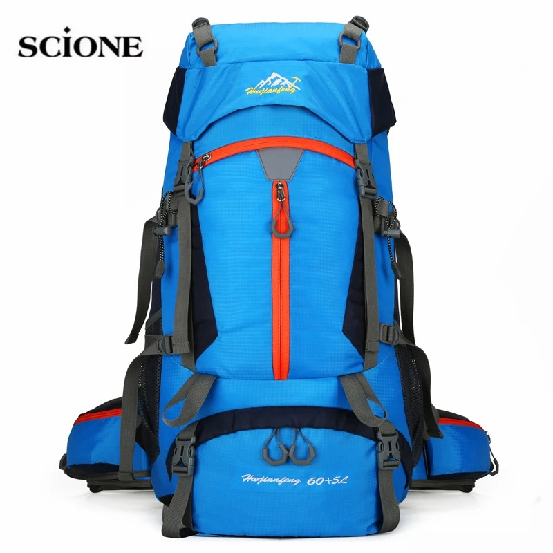 

65L Large Climbing Backpack Travel Bag Men Women Luggage Hiking Shoulder Bags Outdoor Camping Trekking Traveling Pack X622A