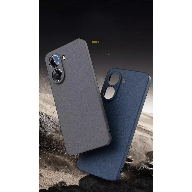 Ultra Slim Silicone Soft Case with Lens Protector - Sand Feel Back Cover