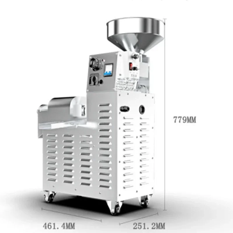 New Commercial Oil Press Automatic Stainless Steel Oil Press Mill Walnut Sesame Flow Stall With S03