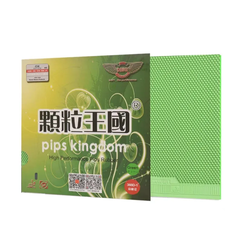 Dawei Pimples Kingdom 388D-1 Colored Table Tennis Rubber Long Pips Out Green Pink Purple ITTF Approved Rubber OX Colorful