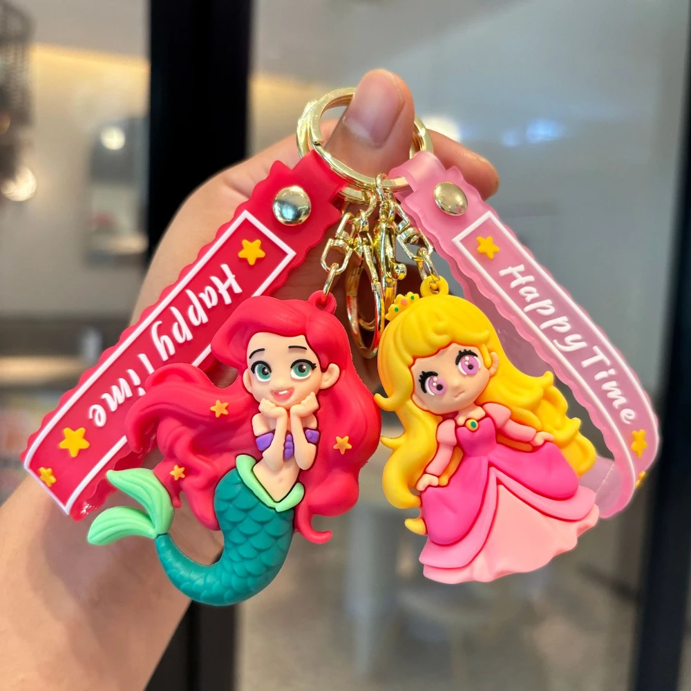 Disney Frozen Princess Alsa Anna Olaf Pendant Keychain Cartoon