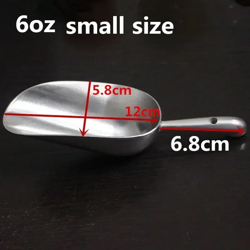 Aluminum Ice Scoop Dry Goods Shovel Bar Ice Scoop 6/12/24/38oz ice shovel scoop