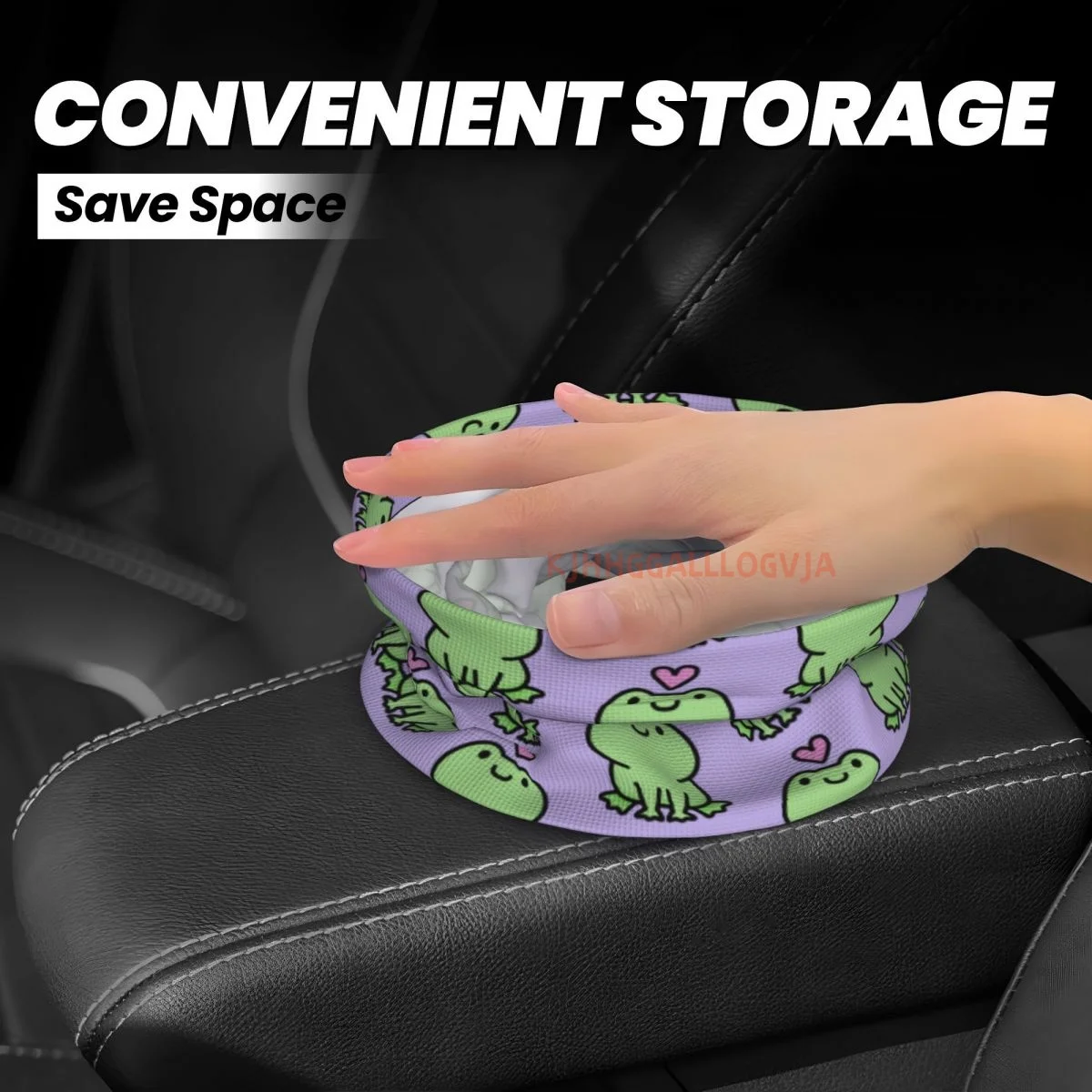 Cute Frog Car Trash Can, Dust Bin, Trash Bin For Kitchen Camping, Interior Car Accessories For Women,Car Garbage