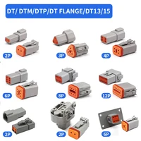 5/10/100 Sets DEUTSCH Connector DT/DTM/DTP/DT15/DT13 deutch connector male DT06-2S waterproof connector DT04-2P female plug 1