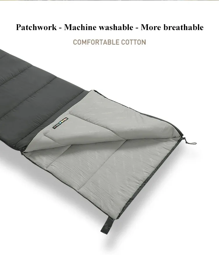 Description Picture 3 of itemNaturehike Camping Sleeping Bag Spliced Waterproof Ultralight Double Quilt Washable Hiking 3 Season Outdoor House Sleeping Bag