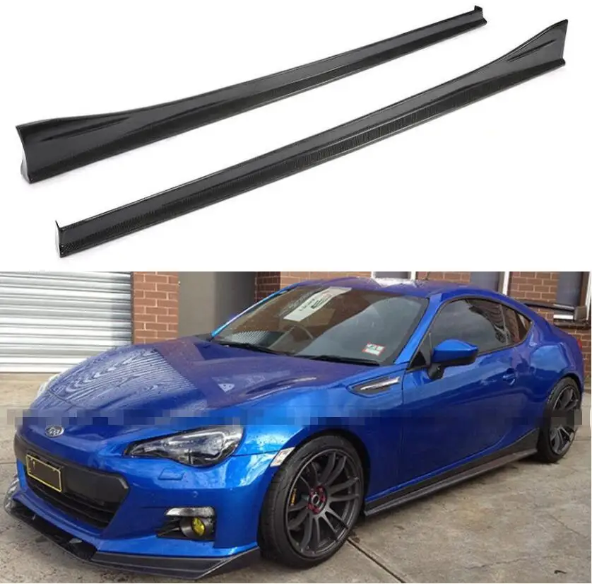

Боковые юбки для Subaru BRZ, Toyota GT86 2012-2020, боковые удлинительные юбки, комплект накладок на дверь из углеродного волокна
