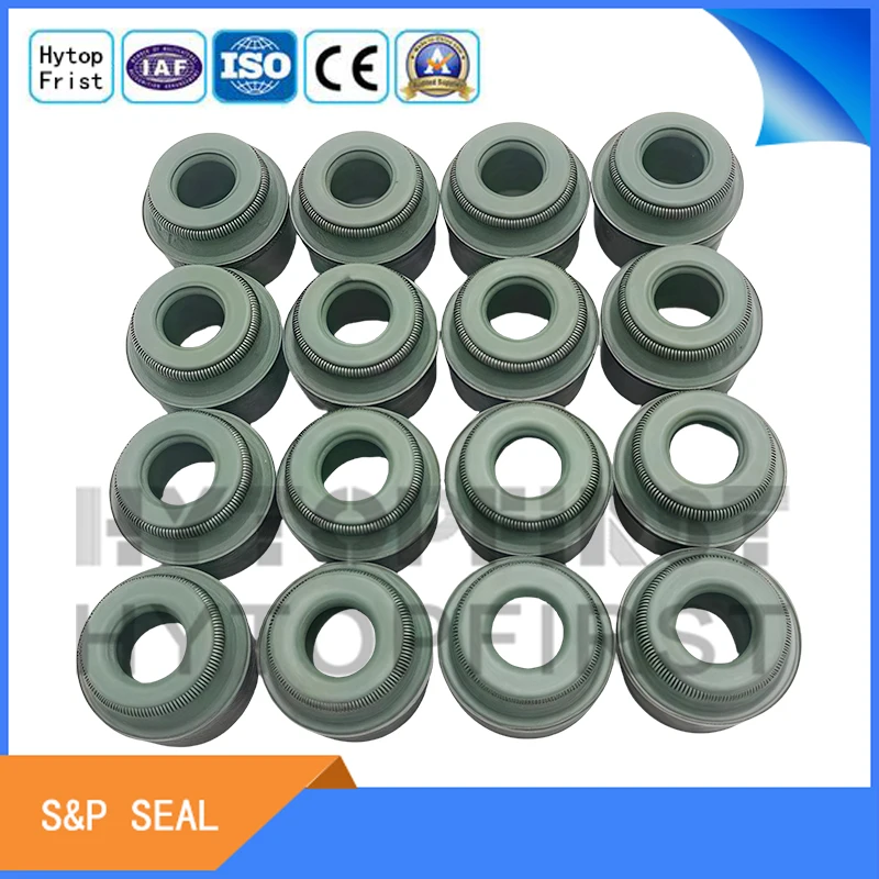 16PCS/SET High quality Valve Oil Seal 095640 095638 0956.40 0956.38 For Peugeot 206 207 301 308S 408 Citroen Size 6*8.8*5/10.2mm