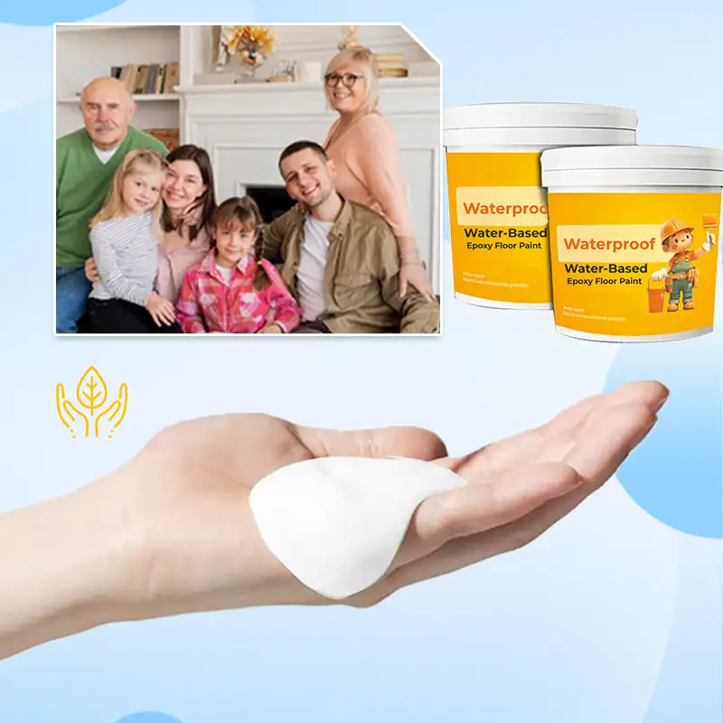 Wall Paint 300g Quick-Dry Anti-Slip Water-Based Floor Paint Water-Based Epoxy Pressure-Resistant For Household Epoxy
