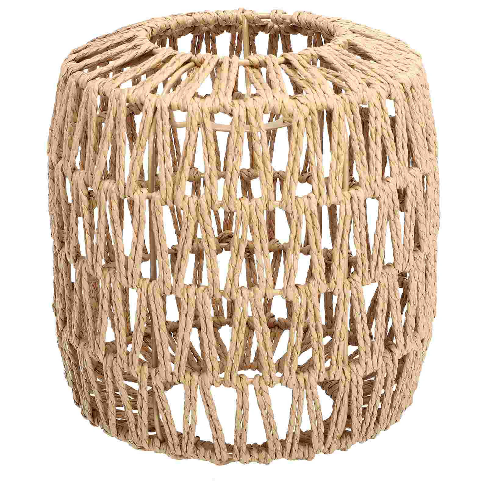 

Woven Pendant Lighting Shade : Kitchen Rope Ceiling Lighting Fixtures Chandelier for Bar Cafe Living Room