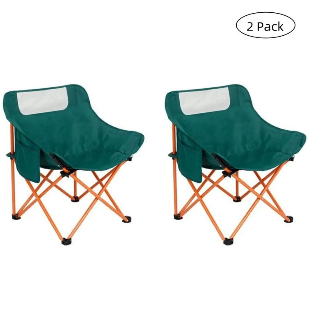 

2.7Lbs Camping Chair Portable Moon Chaise Foldable Beach Chairs Outdoor Lightweight Ultralight reclining camp chair with Bag