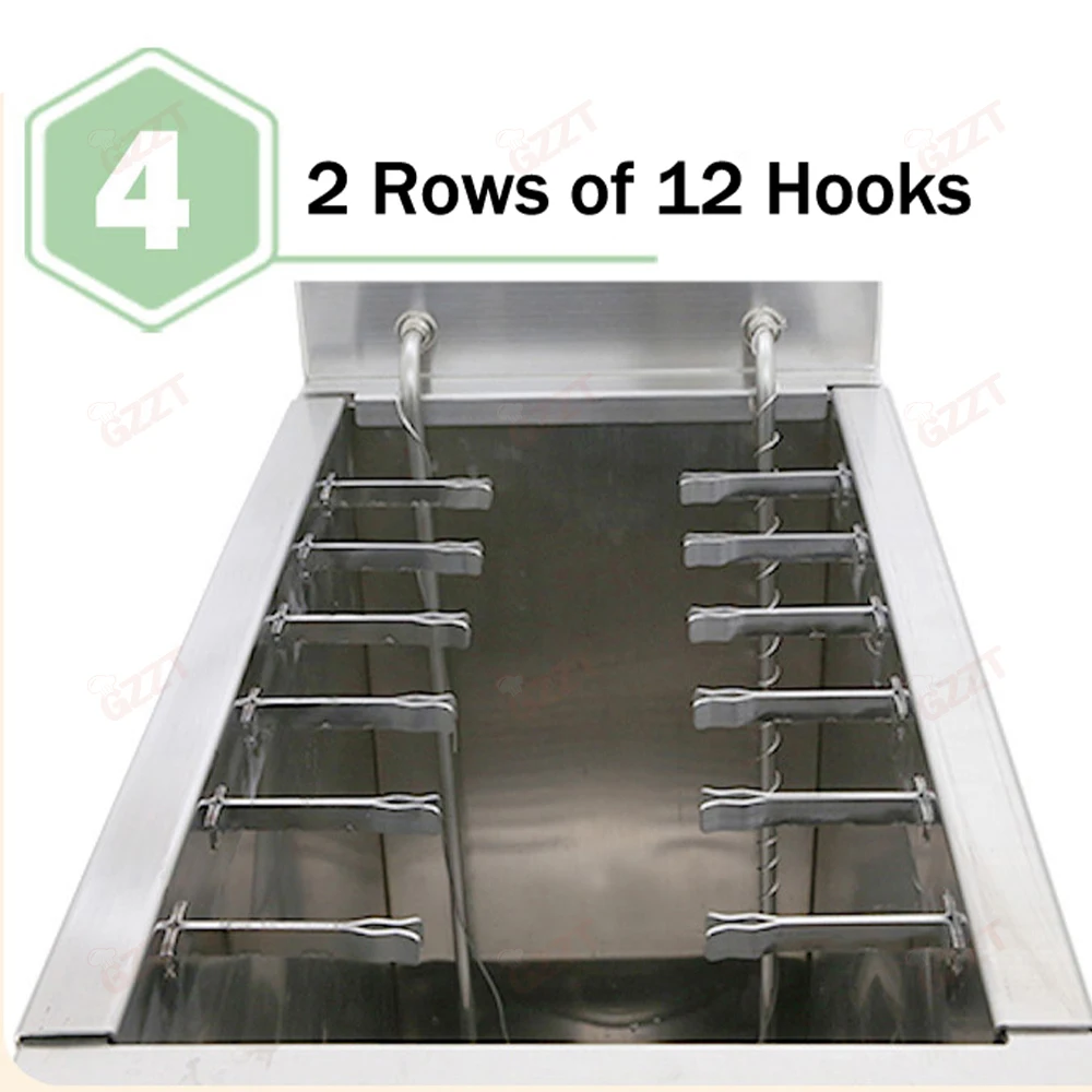 GZZT Commercial Cheese Hot Dog Sticks Fryer Electric/Gas Deep Korean Corn Dog Fryer Machine Korean Mozzarella Maker 21L 3