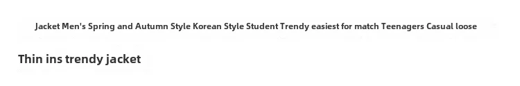Fashionable Versatile Casual Loose-fit Thin Jacket For Men Women Spring Autumn 2024 New Style Korean Trendy Clothing 14 Fashionable Versatile Casual Loose-fit Thin Jacket For Men Women Spring Autumn 2024 New Style Korean Trendy Clothing