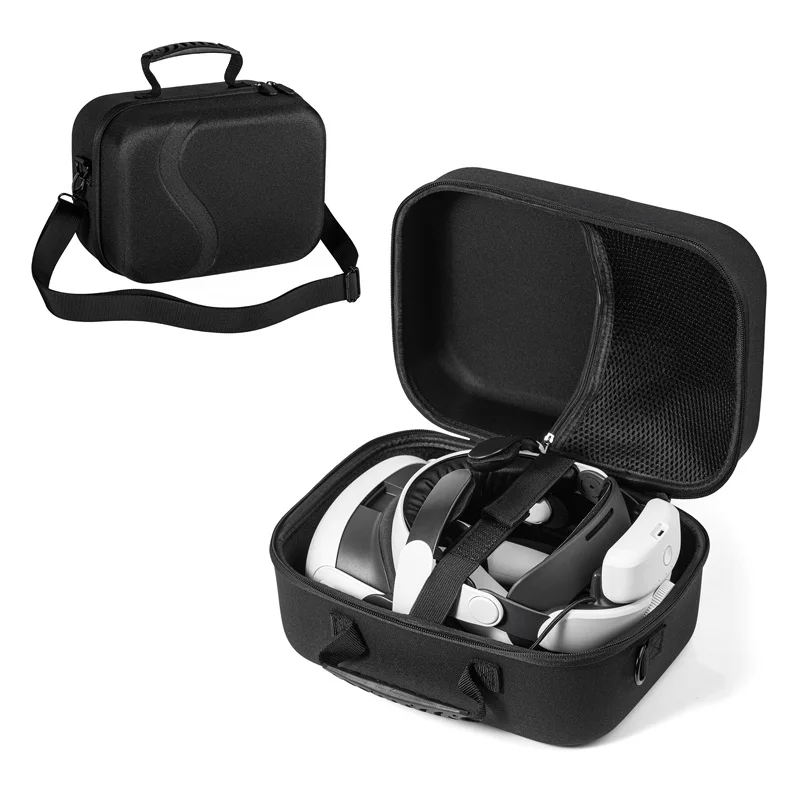 Enhanced Storage Case for VR Controllers and Headset – Durable Hard Shell Travel Bag