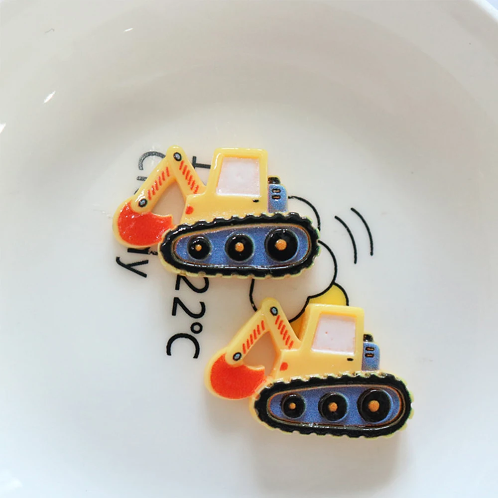 반짝이는 스프링클러 시리즈 송진 플랫백 카보숑, 머리핀 스크랩북용 DIY 보석 공예 장식 액세서리, 10 개