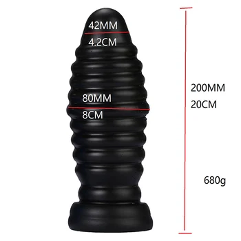 New Arrival Spiral Anal Plug Dildo Sex Toys For Women /Men Masturbators Big Butt Plug Anal Toys Dilator Vaginal Female Sex Shop 6