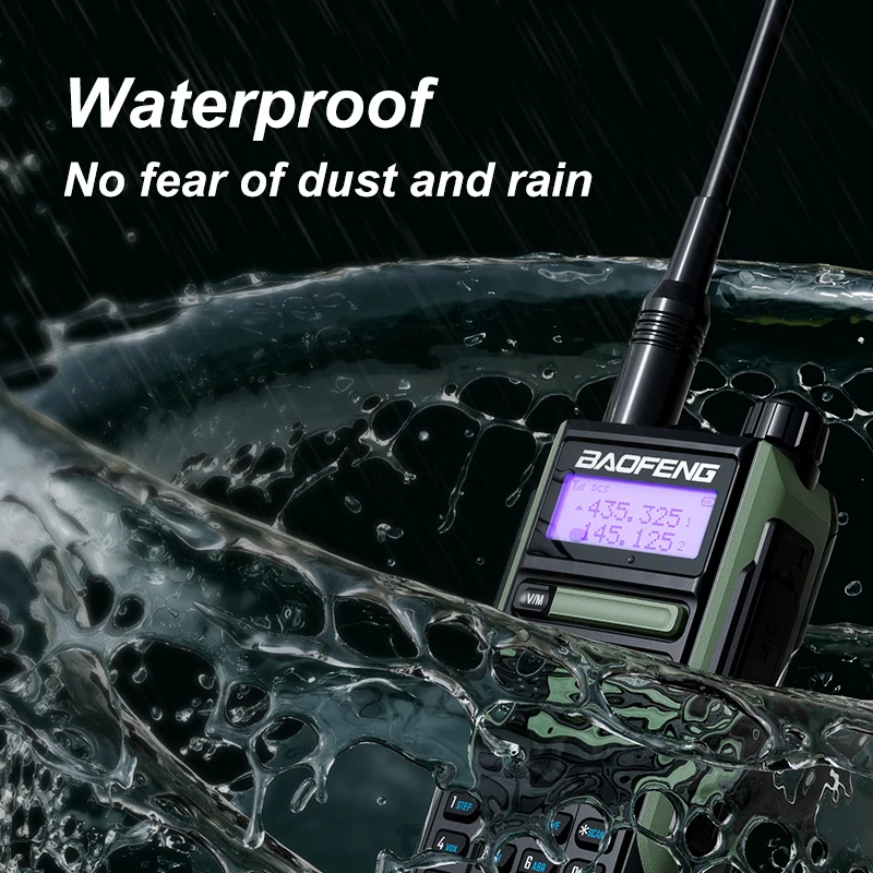 UV16 Baofeng Max Walkie Talkie Professional UV16r Ham 2 Way Radio Battery V2 Plus 10W Powerful Waterproof VHF UHF USB-C Charger 4