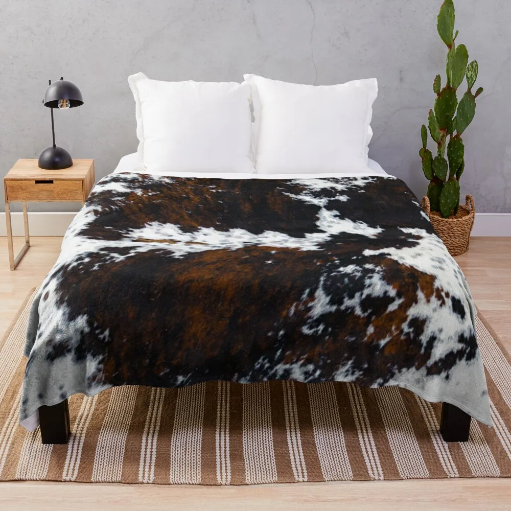 

Spotty luxurious cowhide Throw Blanket Beach Blanket